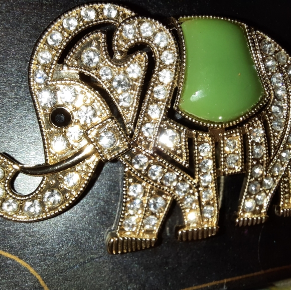 NEW MONET SIGNED ELEPHANT BLING BROACH - Picture 8 of 15